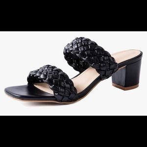 Black Braided Sandals